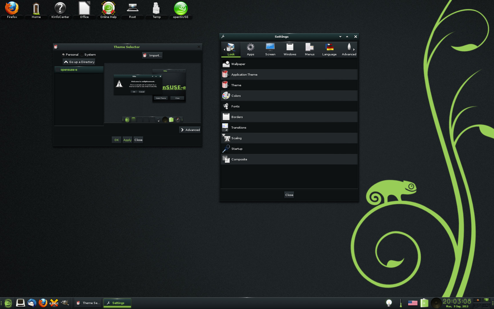 OpenSUSE 13.1 E17 settings theme.jpg