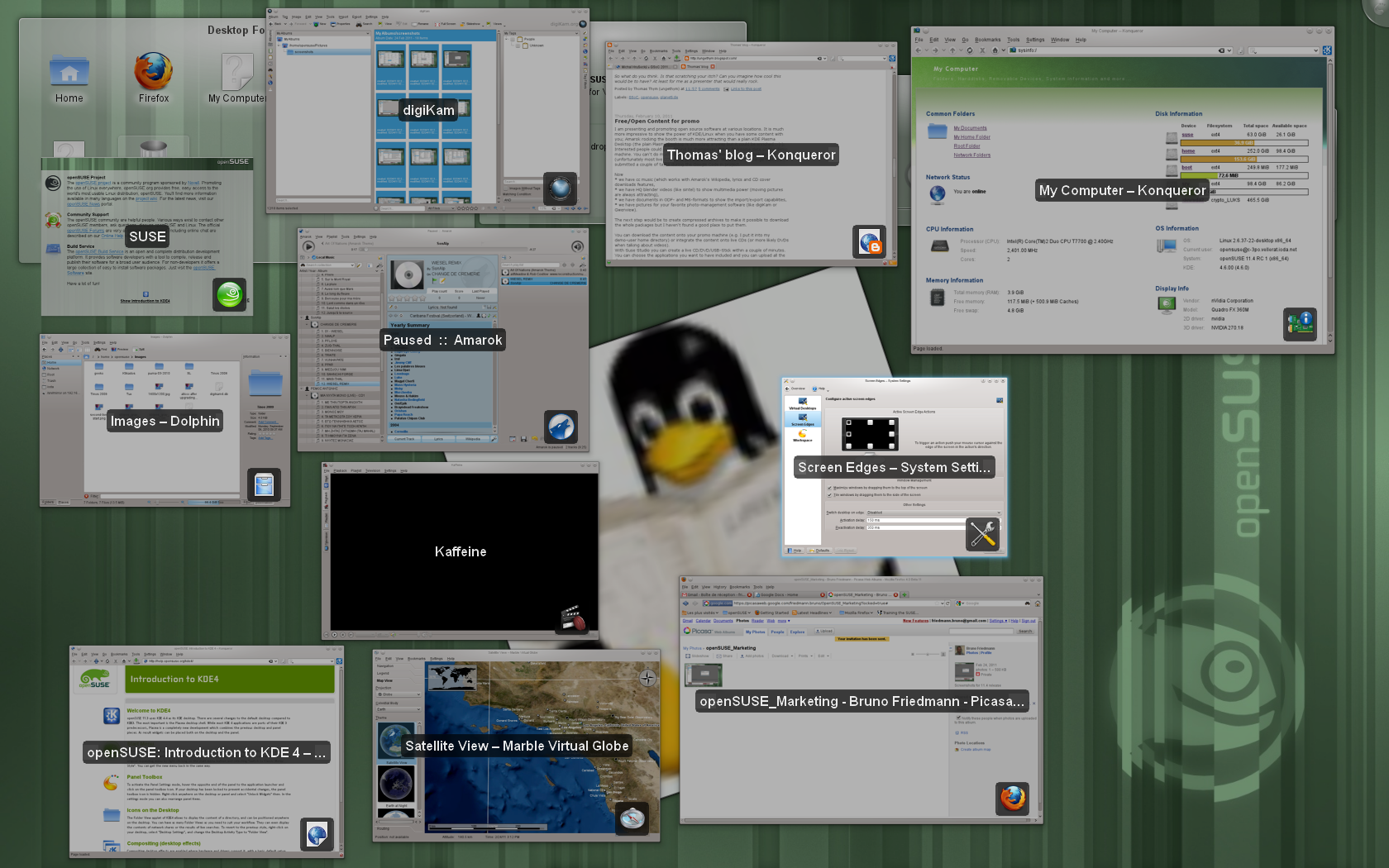 KDE's KWin window manager features compositing